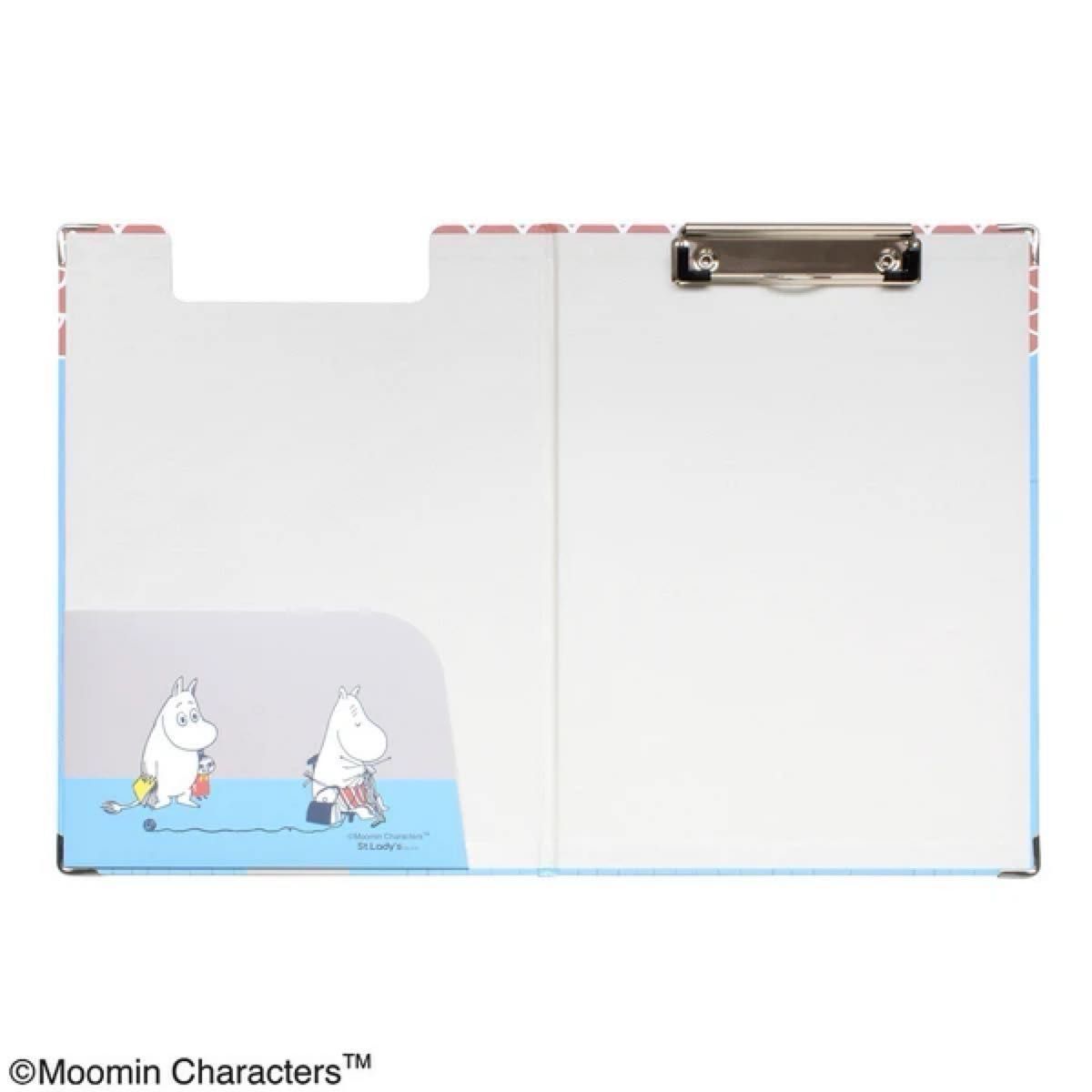 MOOMIN ムーミン　クリップボード　MOOMIN HOUSE ブルー　バインダー　リトルミイ   ミィ　新品　ムーミンハウス