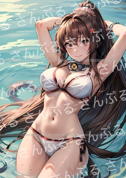 0qh [おまけあり] 艦隊これくしょん 大和 同人ポスター A4サイズ 光沢 高品質イラスト アート アニメ 漫画 ゲーム 美女 艦これ 艦娘 やまと_画像1