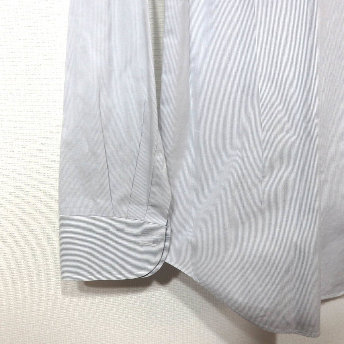 【送料無料】メーカーズシャツ鎌倉ドレスシャツ/４１－８９　a2 ストライプ　白グレー　日本製　MAKER'S SHIRT KAMAKURA_画像7