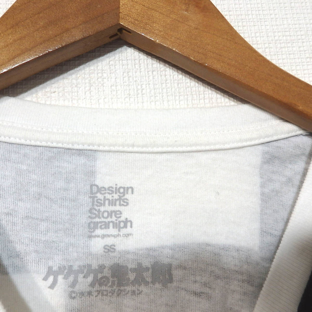 【送料無料】グラニフ×ゲゲゲの鬼太郎Tシャツ/ぬりかべ　SSサイズ　Design Tshirts Store graniph_画像3