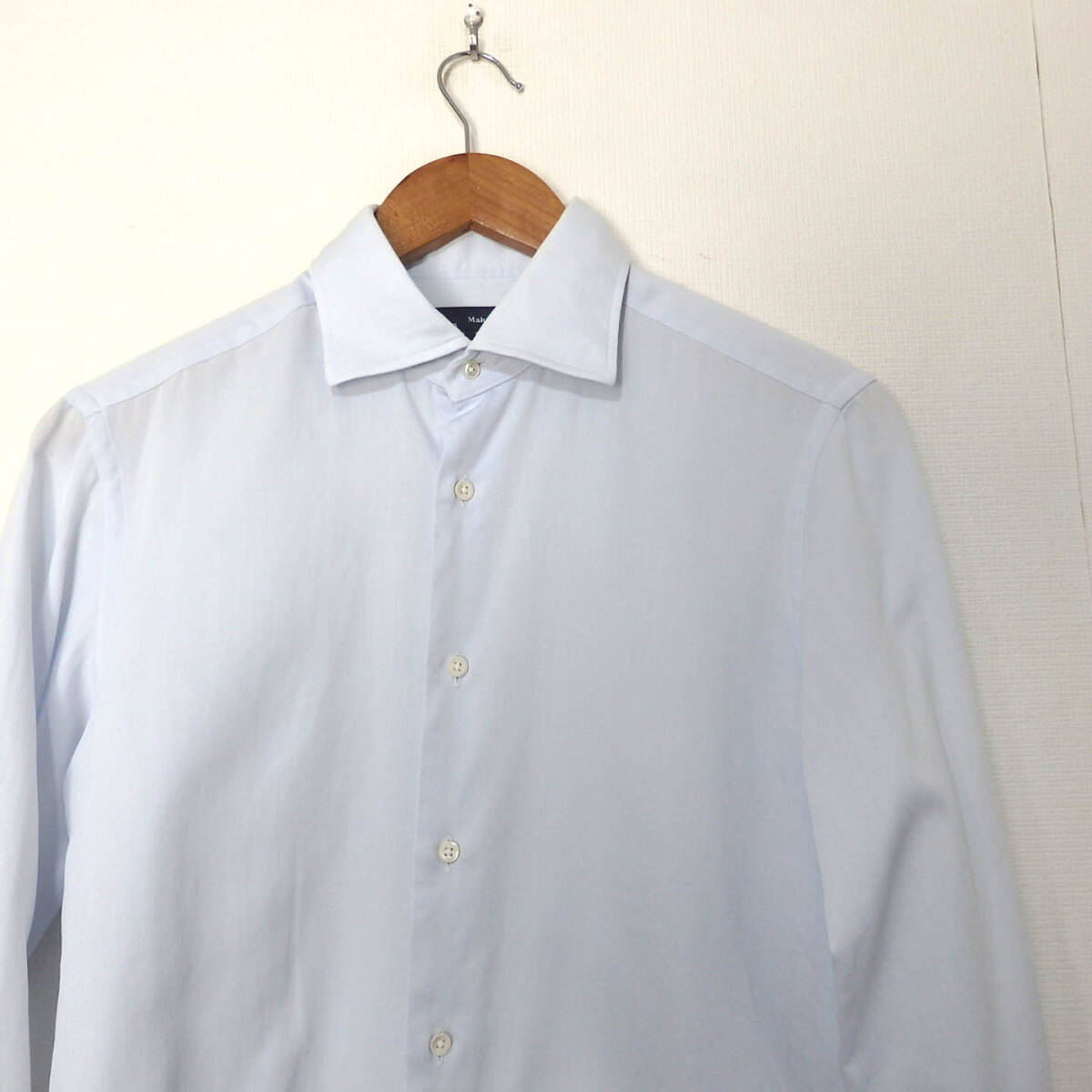 【送料無料】メーカーズシャツ鎌倉ドレスシャツ/水色　淡い　３７－８１　MAKER'S SHIRT KAMAKURA_画像2