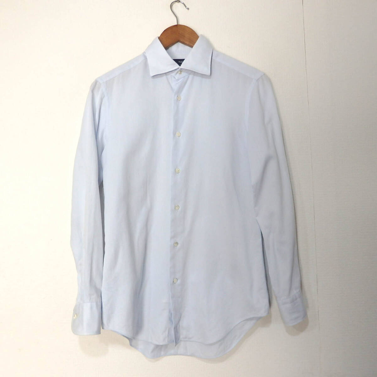 【送料無料】メーカーズシャツ鎌倉ドレスシャツ/水色　淡い　３７－８１　MAKER'S SHIRT KAMAKURA_画像1