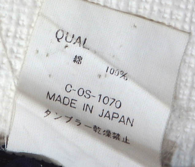 【送料無料】ポールスミスダブルカフスシャツ/紺 ストライプ柄 日本製 Lサイズの画像4