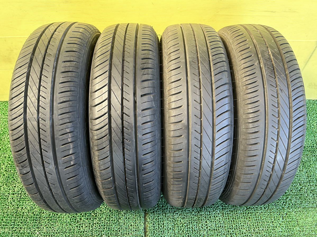 165/70R14 2019年ノーマル　グッドイヤー　４本セット トヨタ純正スチールDK 4穴 14×5J ET+39 PCD100 ハブ径54mm夏タイヤ_画像3