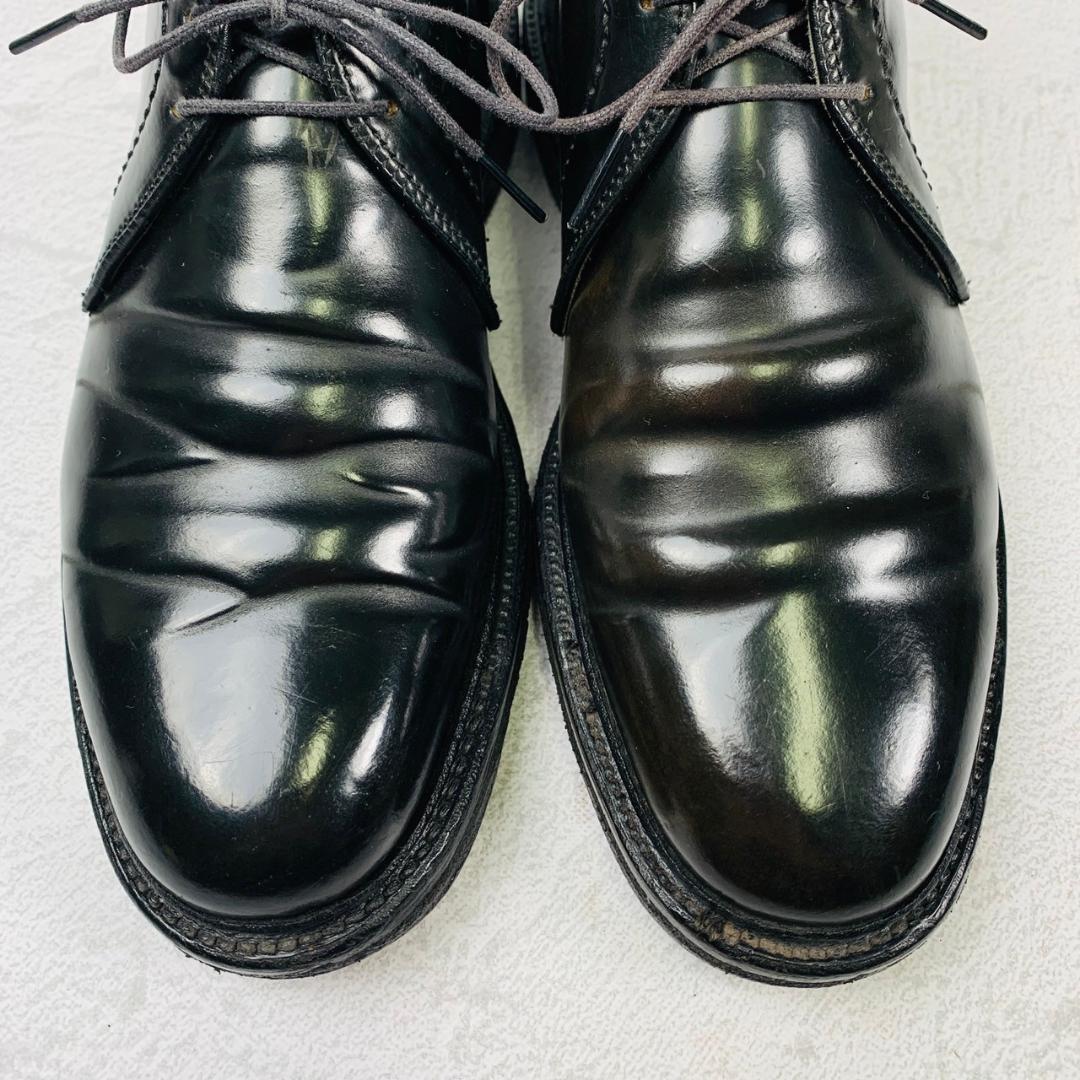 【良品】オールデン ALDEN コードバン チャッカブーツ クレープ 黒 ブラック 7 25cm B/D 革靴 ショートブーツ ビジネス ドレスシューズ_画像2