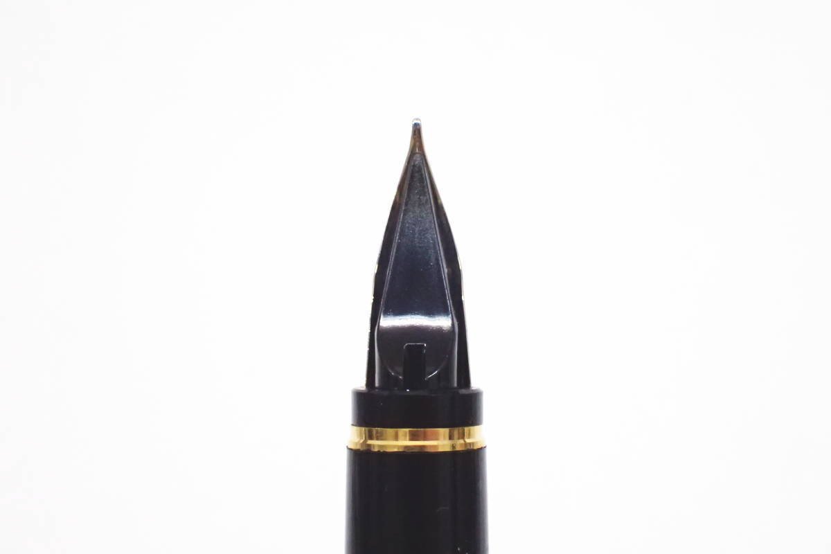 1円【PILOT】美品 パイロット 万年筆 Elabo 14K/585 字幅：S・M カートリッジ式 ブラック×ゴールド 筆記用具◆質屋_画像3