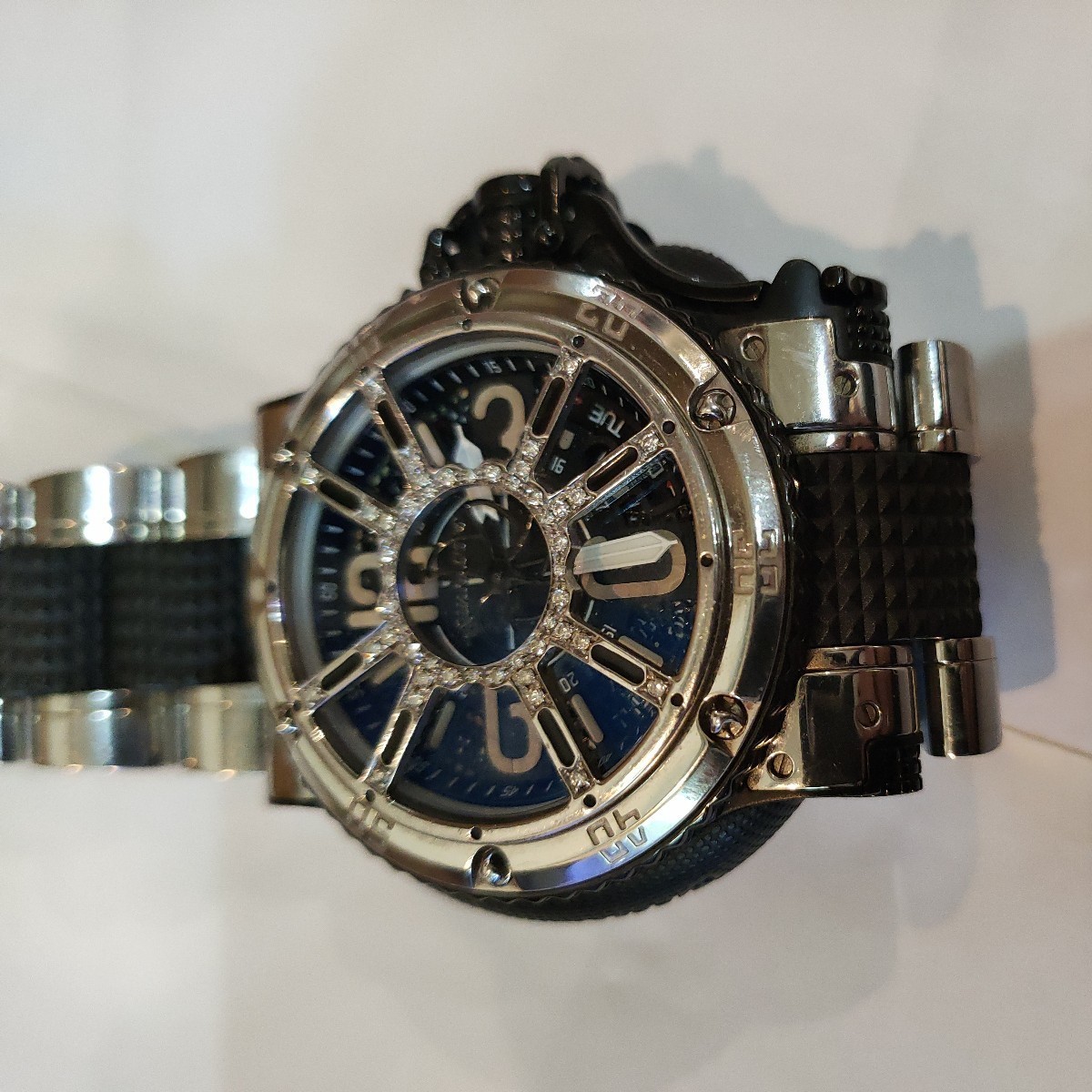 美品 人気 アクアノウティック キングクーダ サブコマンダー ダイヤベゼル 腕時計 自動巻き稼働品 AQUA NAUTIC ロック ダイブ の画像9