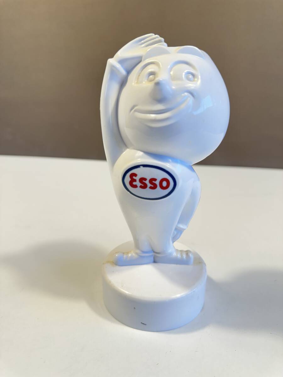 企業モノ/当時モノ/Esso/エッソボーイ/人形/プラスチック製/貯金箱/全長17㎝/ガレージインテリアの画像2