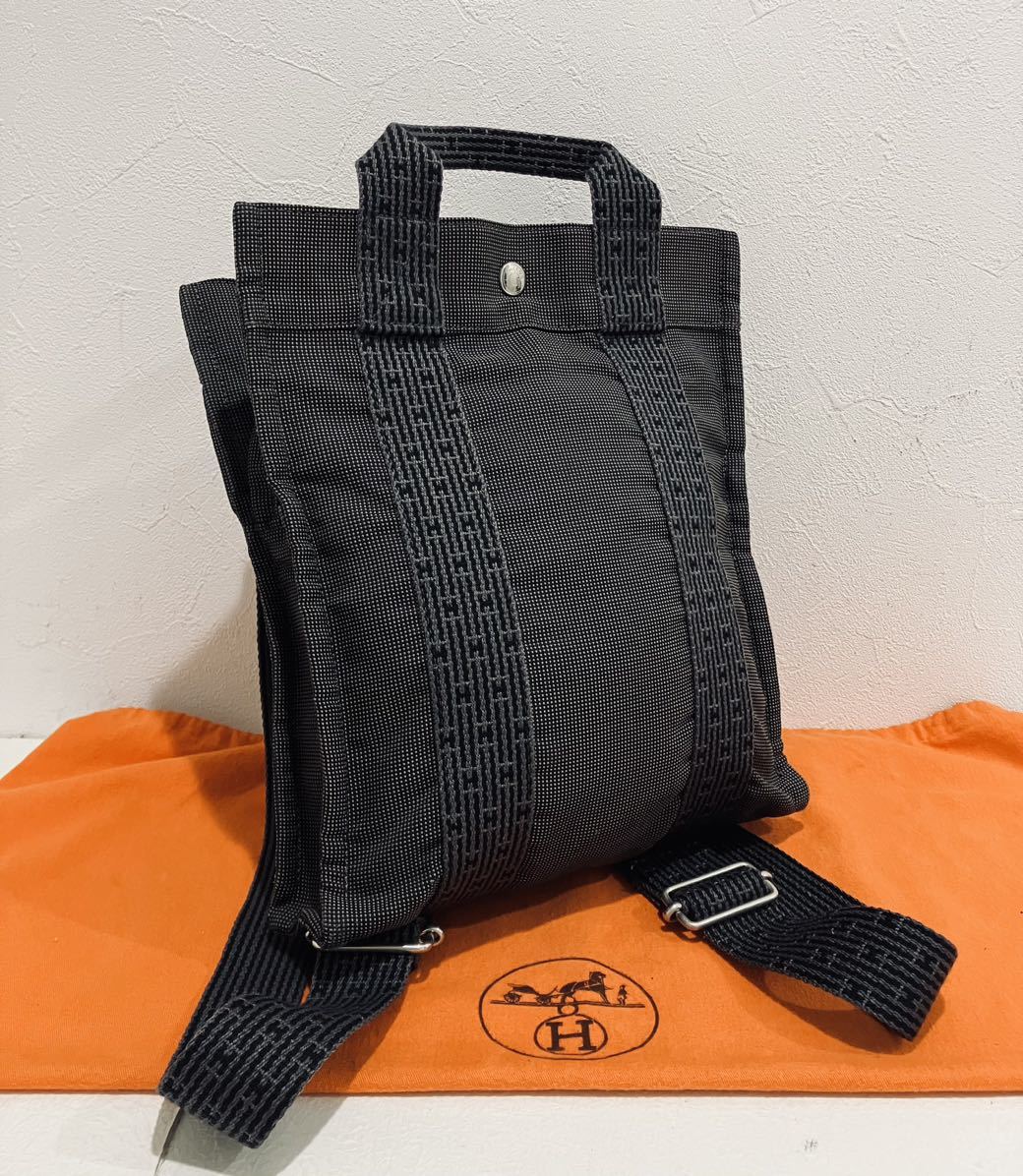 HERMES ★ 極上美品 エルメス バッグ リュック PM エールライン グレー_画像1