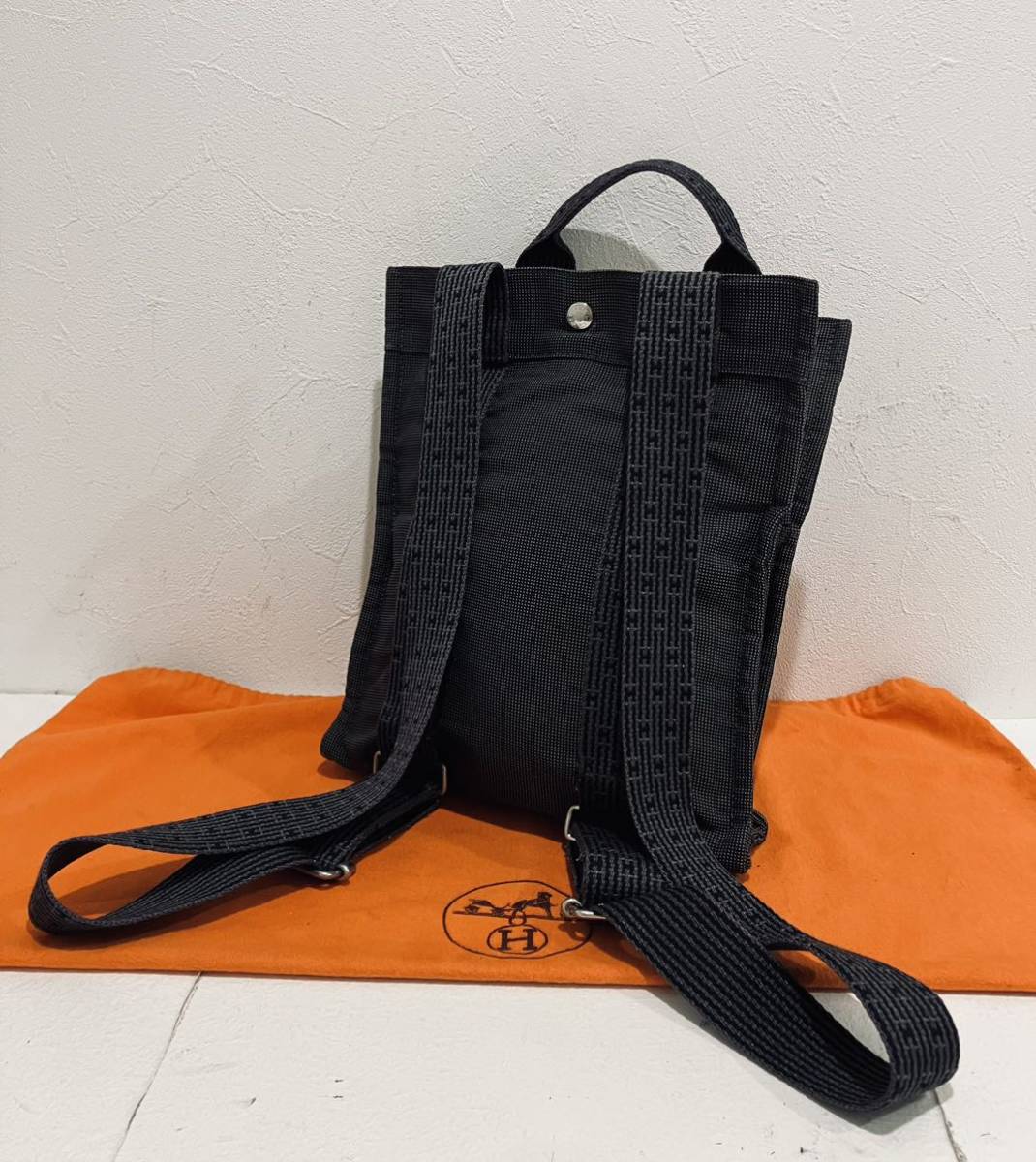 HERMES ★ 極上美品 エルメス バッグ リュック PM エールライン グレー_画像3