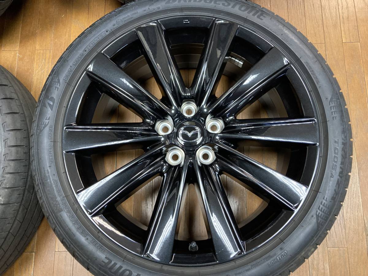 ◆美品!!ＭAZDA マツダ6純正 ブラックトーンエディション 19インチ◆ブリヂストン T005A 225/45R19 2022年製造◆アテンザ等に◆_画像2