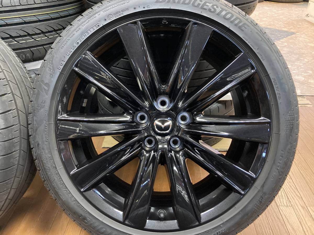 ◆美品!!ＭAZDA マツダ6純正 ブラックトーンエディション 19インチ◆ブリヂストン T005A 225/45R19 2022年製造◆アテンザ等に◆_画像5