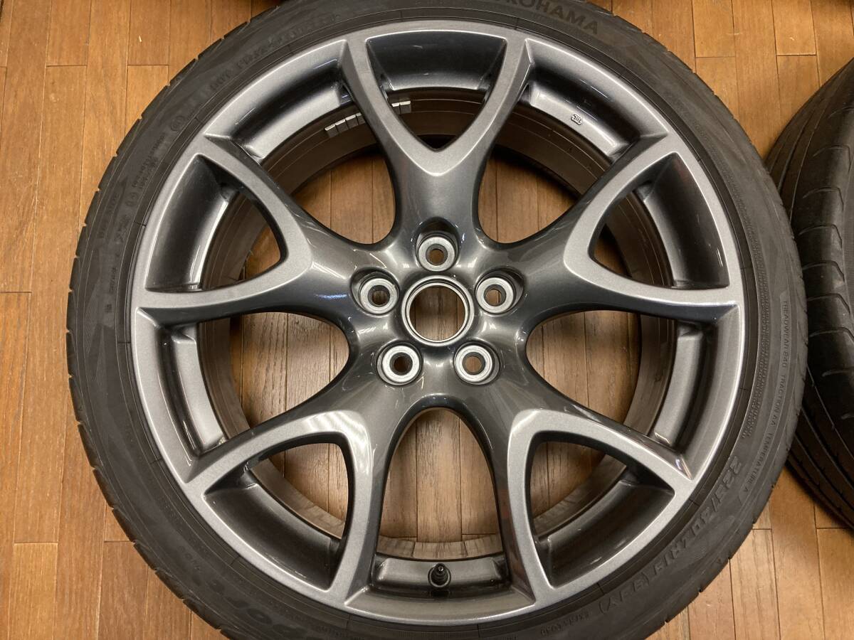 ◆BBS製鍛造◆MAZDA RX8純正19インチ◆8J+47 5H114.3◆ヨコハマ アドバンスポーツ 225/40R19 2022年製造◆CX3にも◆_画像3