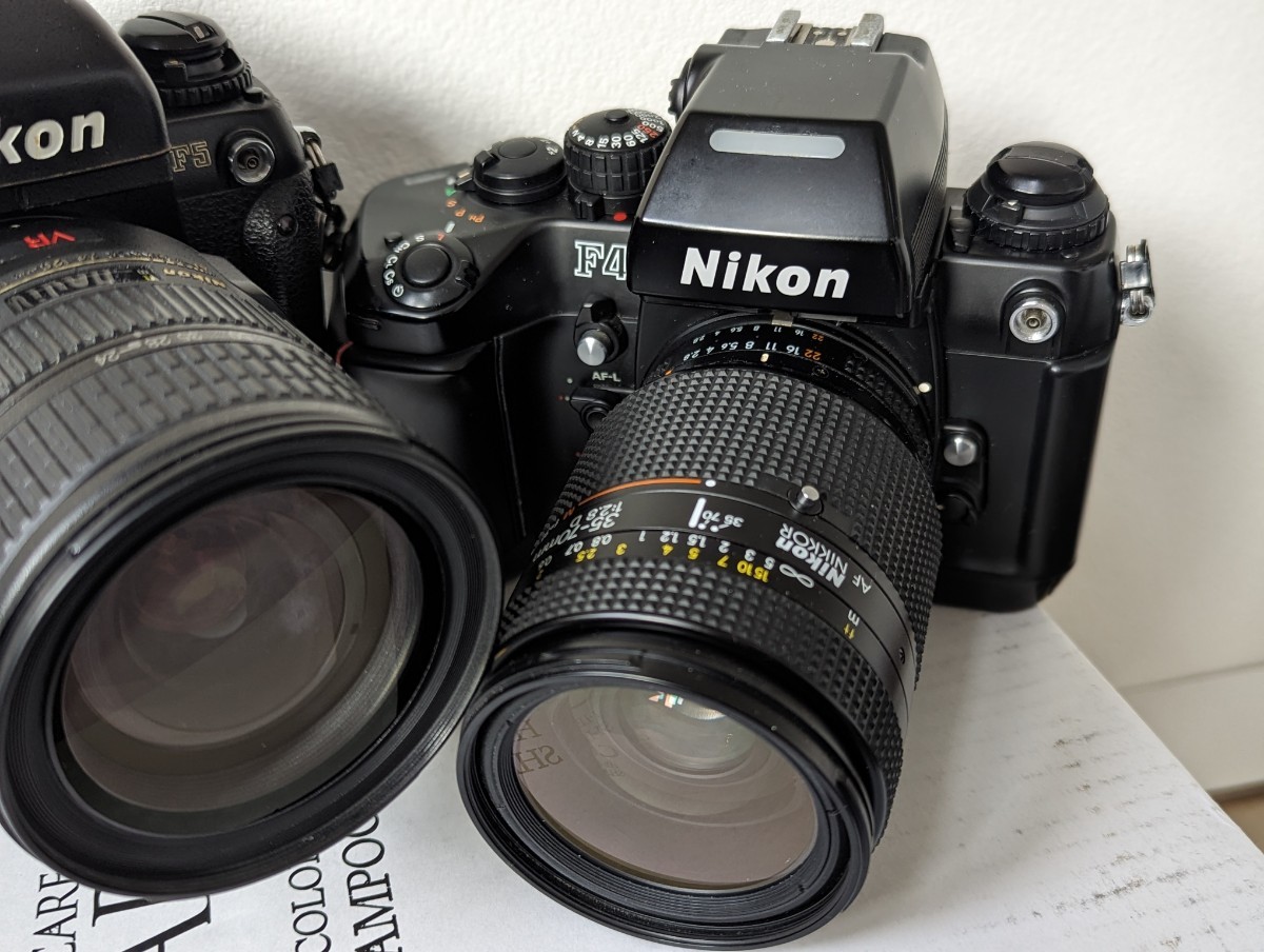 希少☆Nikon F4 AF NIKKOR 35-70mm2.8D・F5 AF-S NIKKOR 24-120mm3.5-5.6G VR☆ニコン フィルムカメラ レンズ_画像2