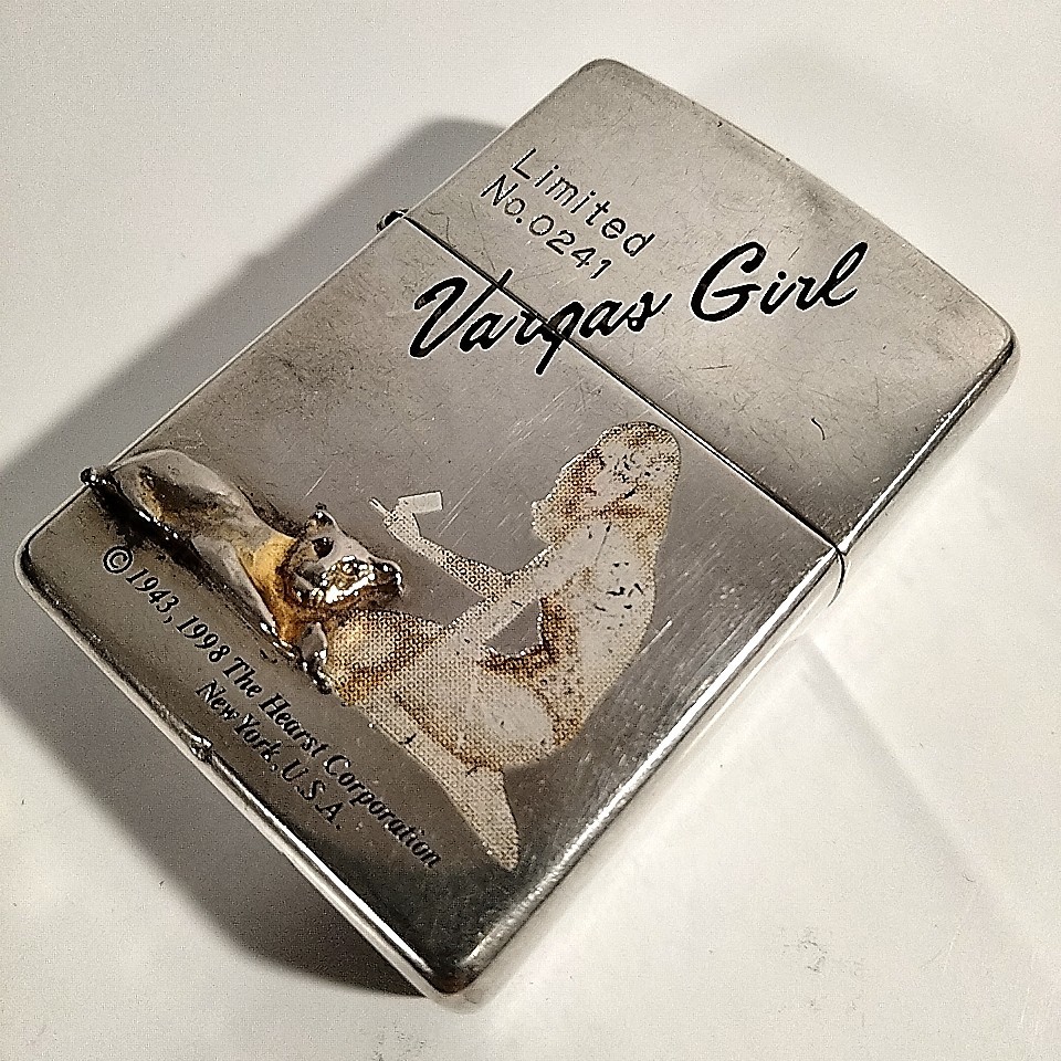 ZIPPO ジッポ Vargas Girl ヴァーガスガール　　Limited　No. 0241 リミテッド　当時もの　ヴィンテージ_画像1