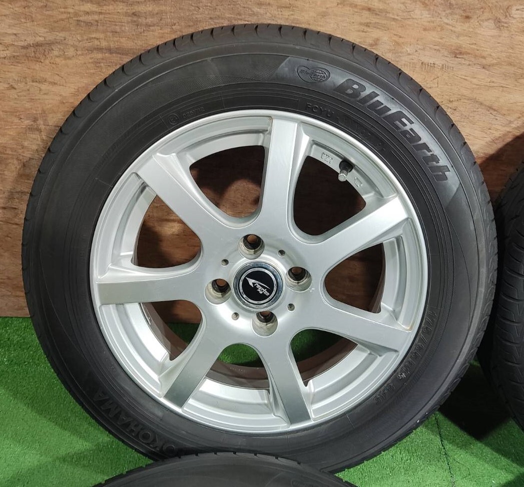 175/65R15 YOKOHAMA BLUEARTH【2019年】(社外アルミホイール) 15X5.5J ET42 4H/100 4本セット！の画像2