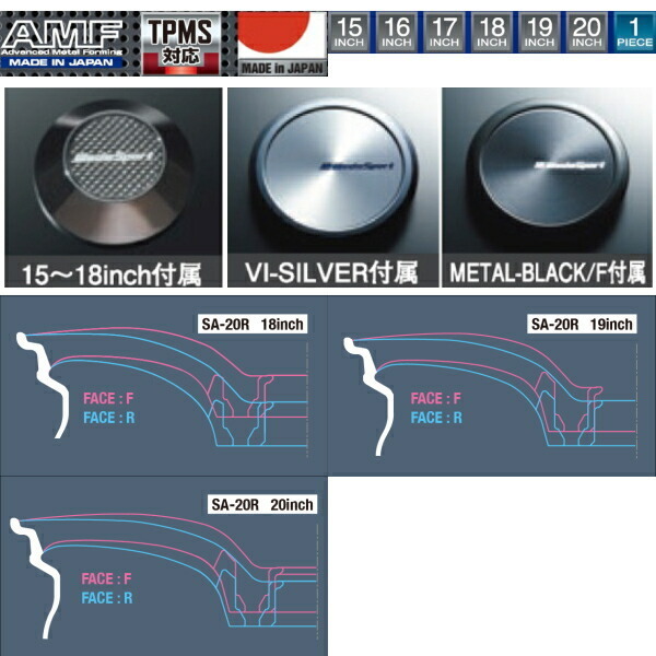 WedsSport SA-20R ホイール1本価格 ブルーライトクロームII 7.0-17インチ 4穴/PCD100 インセット+50_画像3