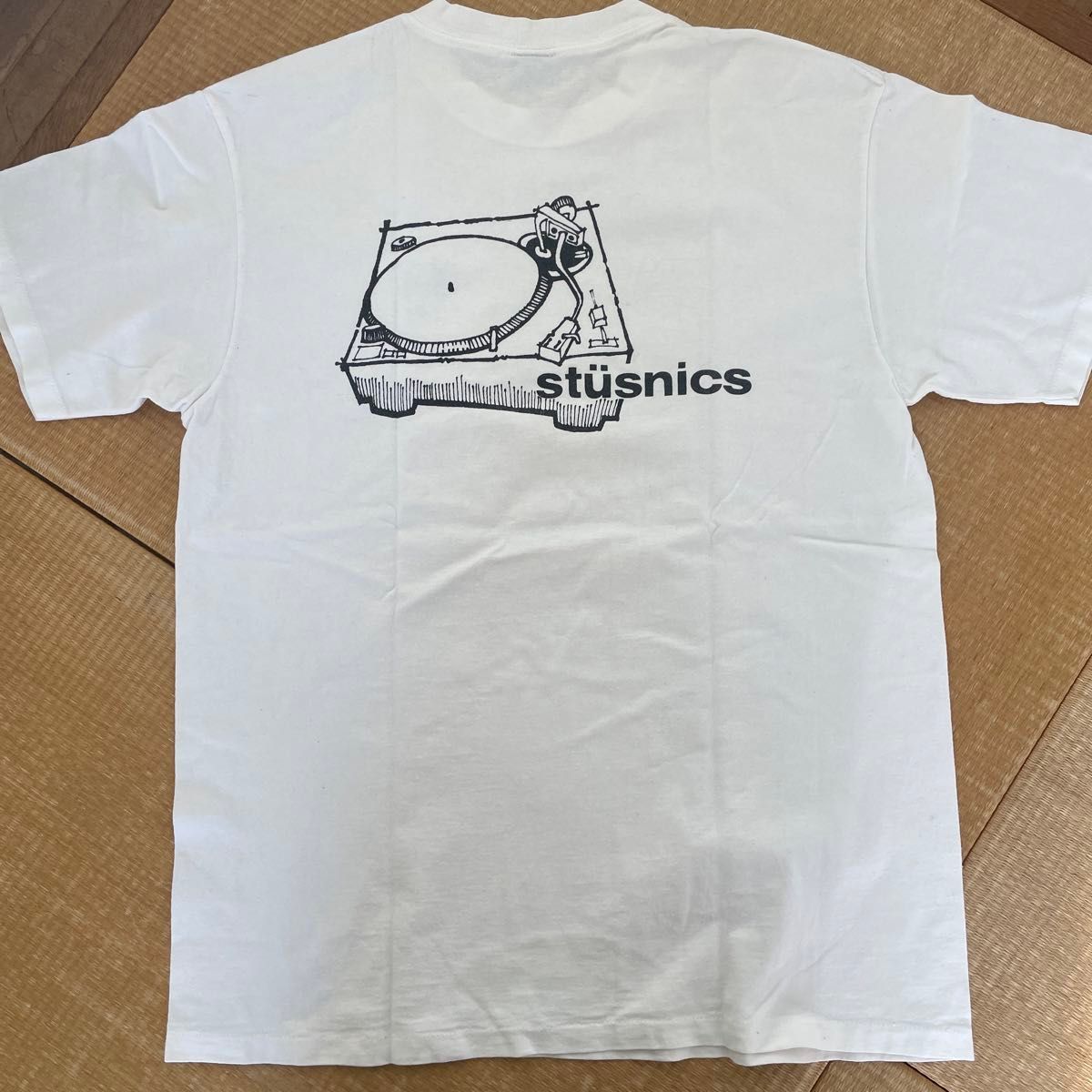 Old stussy テクニクスTechnicsパロディ　80年代　tシャツ