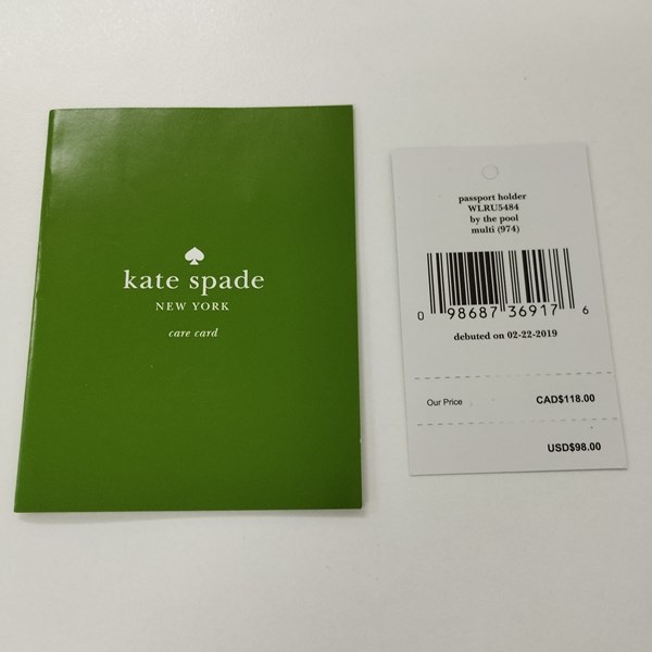 A951 [人気] Kate spade NEW YORK ケイトスペードニューヨーク パスポートケース ピンク系 WLRU5484 フラミンゴ | G★_画像8