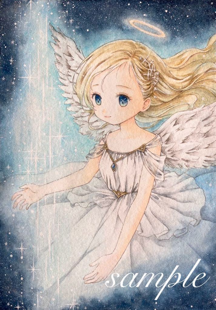 手描きイラスト オリジナル シリウスの天使　B6_画像2