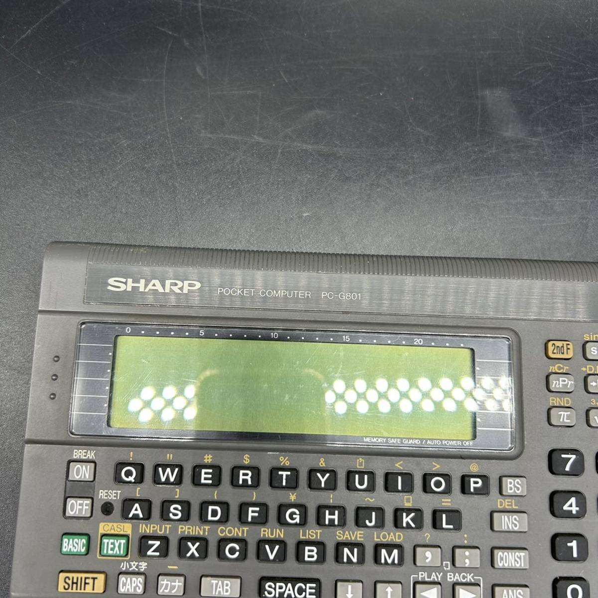 SHARP シャープ POCKET COMPUTER 　ポケットコンピューター　PC-G801 ジャンク品 L14_画像5