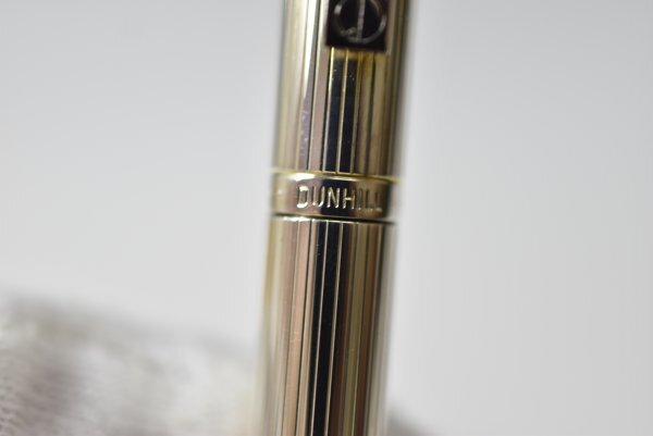 【レターパック】美品 dunhill ダンヒル ジェムライン ボールペン シルバー×ワインレッド 箱付き_画像6