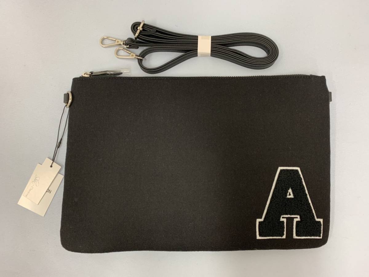(G)AAA. Shinji . clutch bag black unused ①