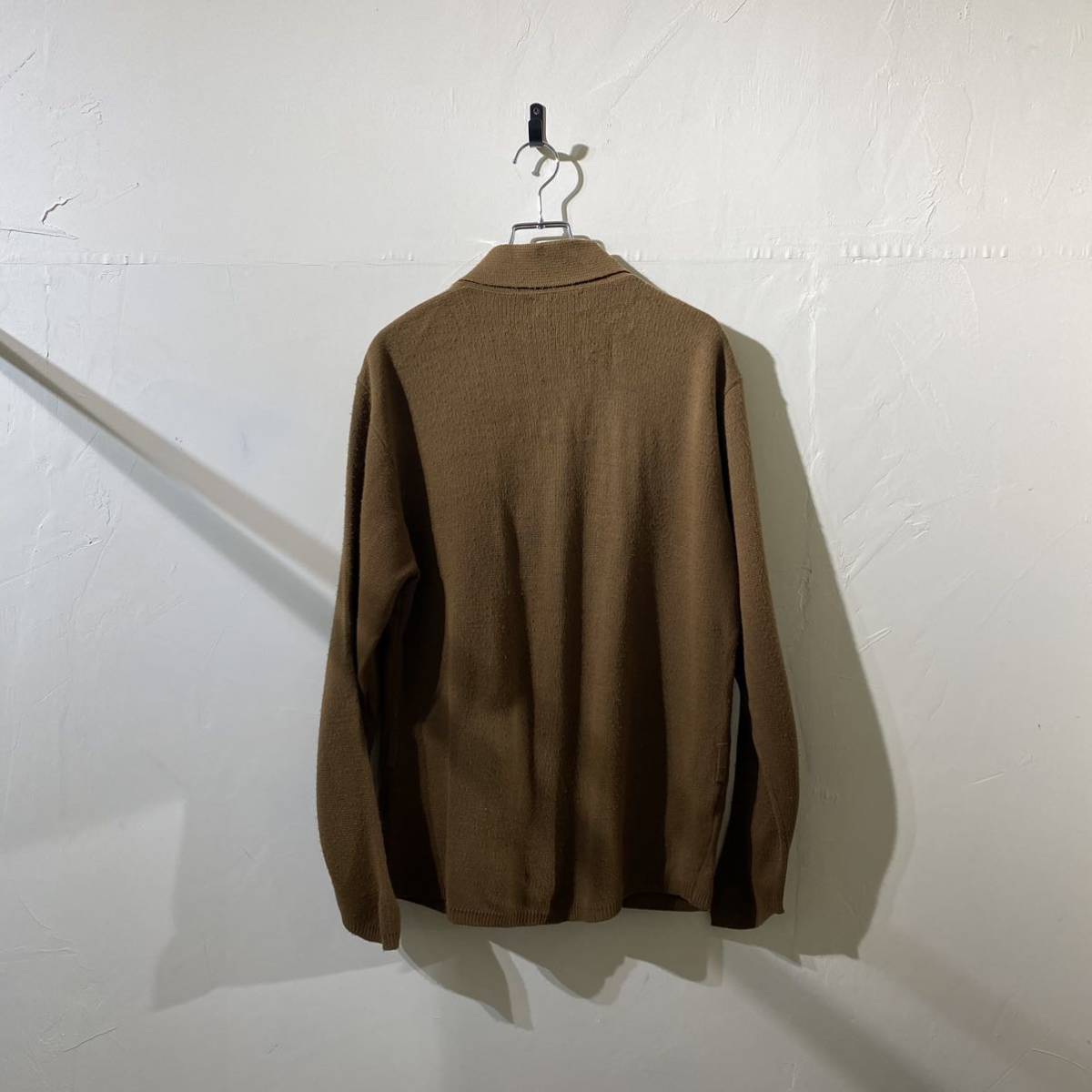 vintage us knit leather design jacket アメリカ古着 ビンテージ USA製 ニットレザージャケット デザインジャケット 60s 70s_画像9