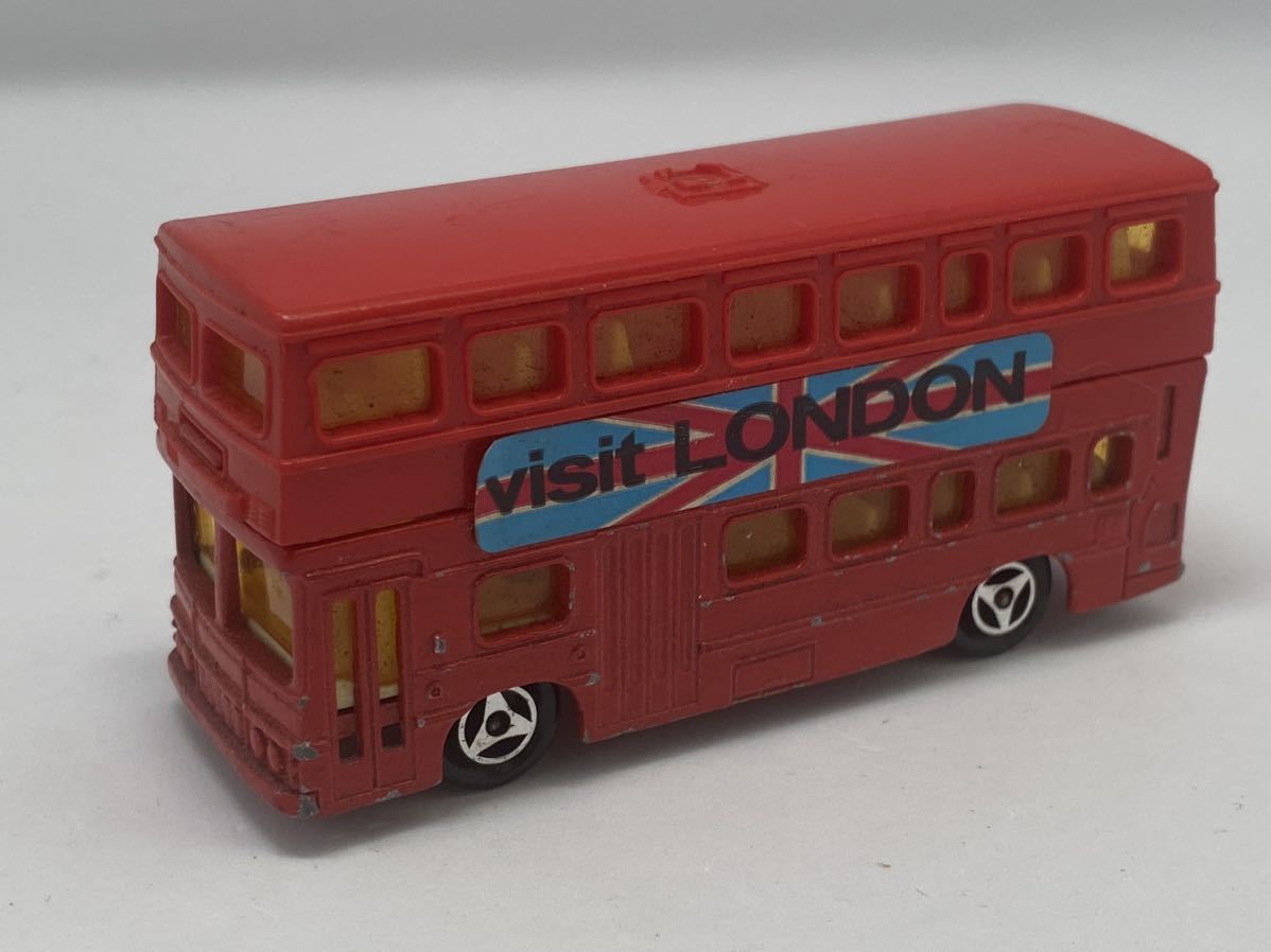 トミカサイズ フランス製マジョレット BRITISH BUS ロンドンバス　ジャンク品_画像1