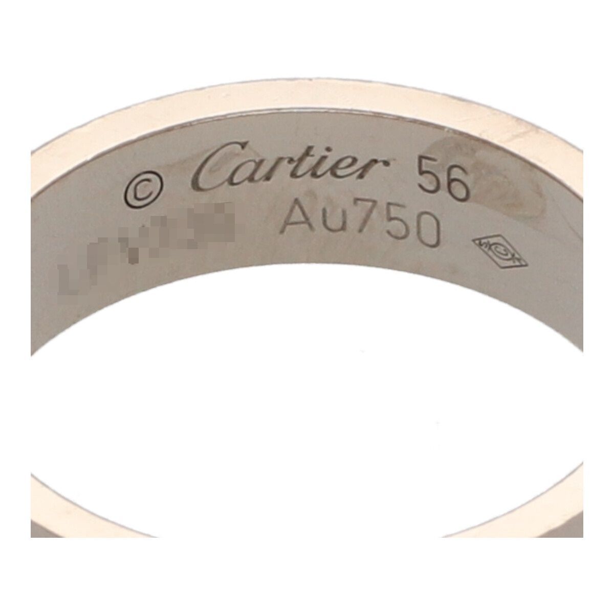 【中古】 Cartier カルティエ LOVE リング 56 B4084700 K18WG ホワイトゴールド ラブ リング 23019213 RS_画像7