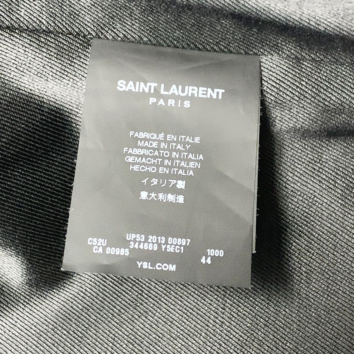 【中古】 Saint Laurent サンローラン スタッズ シングル ライダースジャケット 344669 Y5EC1 20011866 AO_画像10