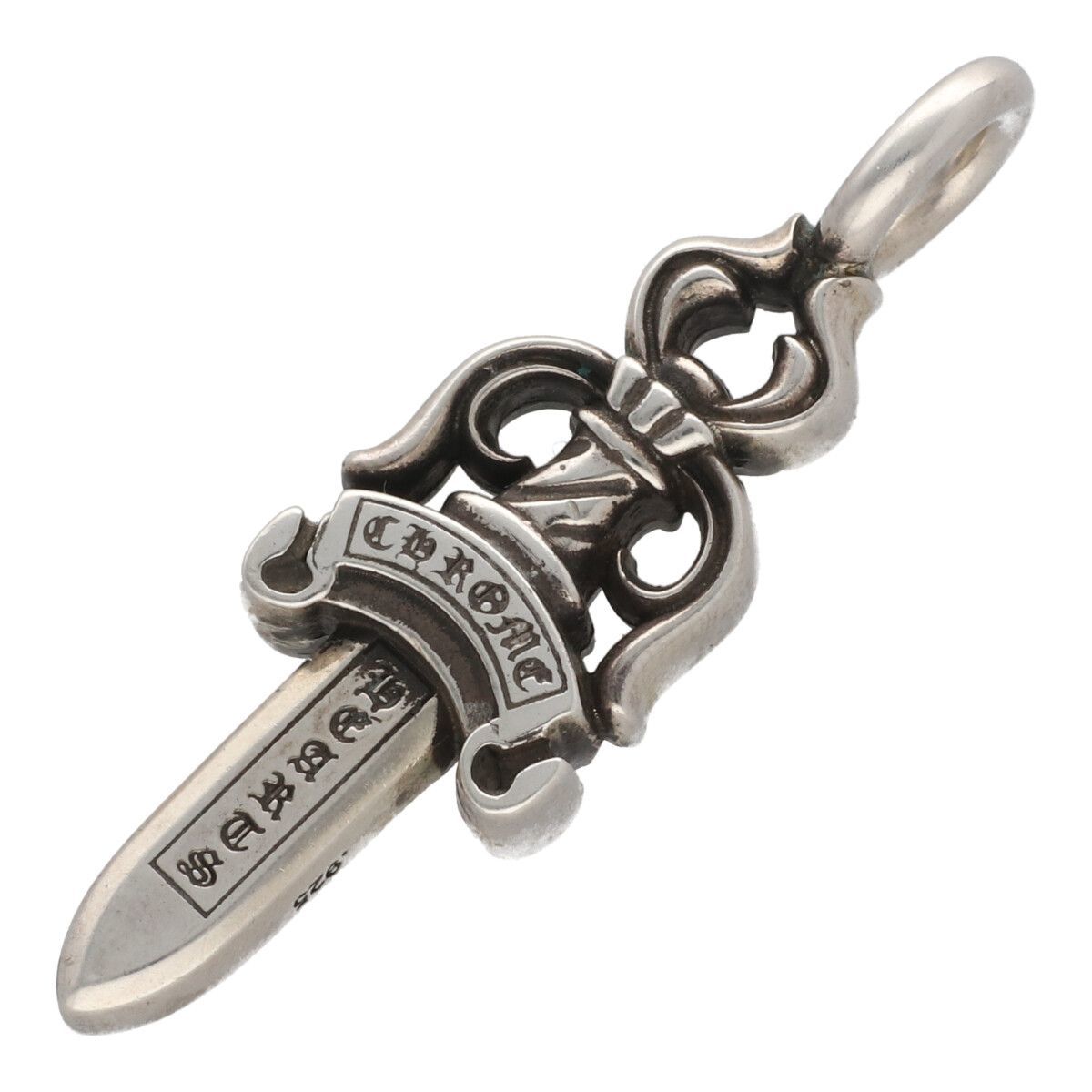 [ б/у ] CHROME HEARTS Chrome Hearts двойной daga-SV925 серебряный колье подвеска с цепью 24003685 RS