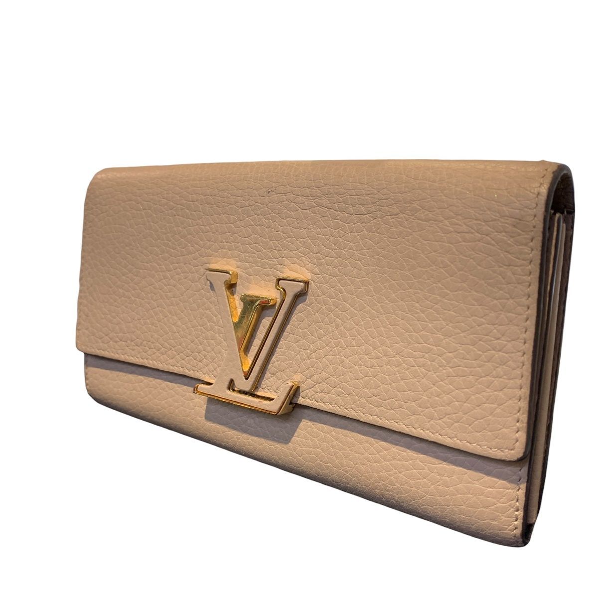 【中古】 LOUIS VUITTON ルイ・ヴィトン ポルトフォイユ・カプシーヌ M61249 トリヨンレザー レディース財布 23030908 RD