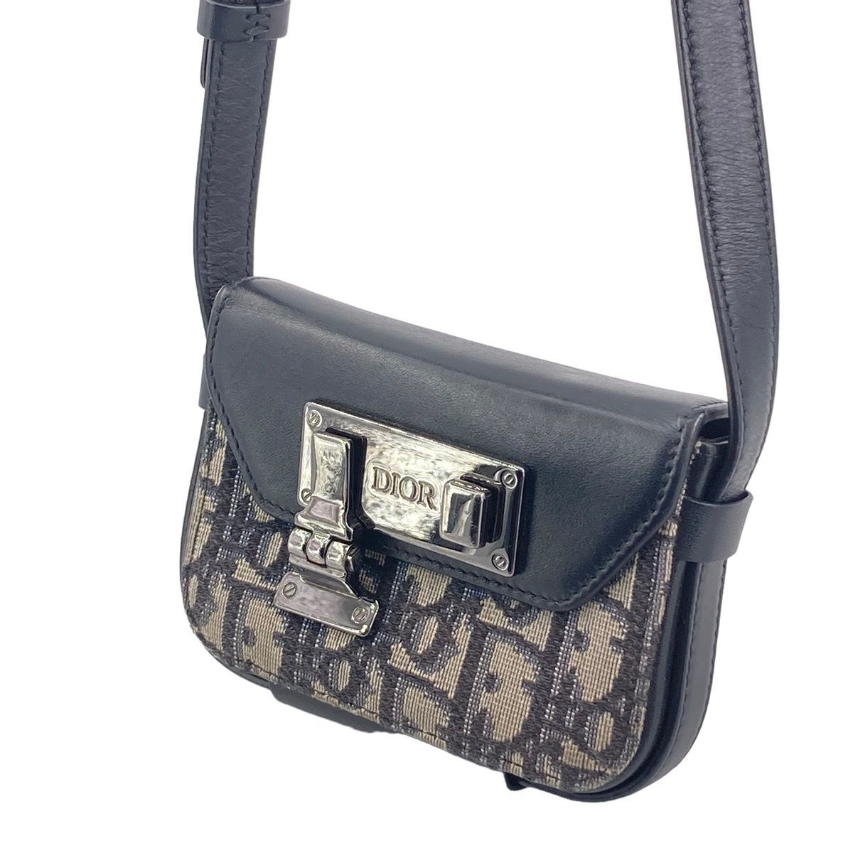 【中古】 Christian Dior クリスチャン・ディオール オブリーク ロックショルダーバッグ 1LXPO214UCT 23015013 AS_画像1