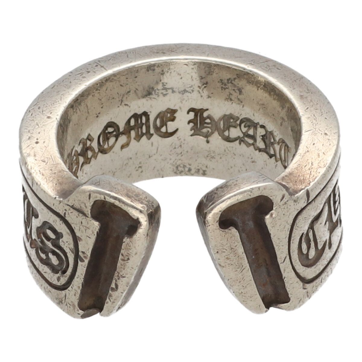 中古】 CHROME HEARTS クロムハーツ スクロールラベルリング 中古】 CHROME HEARTS クロムハーツ スクロールラベルリング
