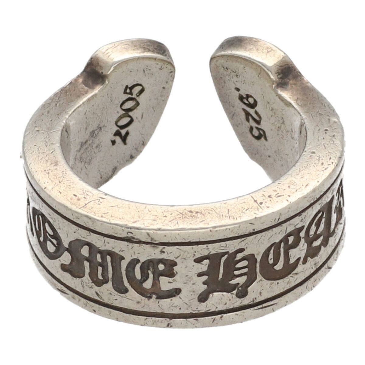 中古】 CHROME HEARTS クロムハーツ スクロールラベルリング 中古】 CHROME HEARTS クロムハーツ スクロールラベルリング