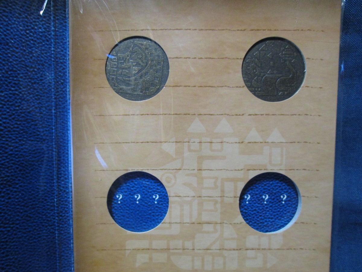  Monstar Hunter coin collection book 1.2mon handle medal figure goods .Φ