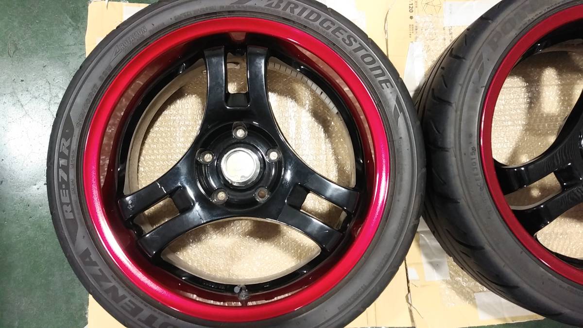 スーパーアドバンレーシング SA3R 17インチ 7J ＋35 PCD114.3 5H 2本セット_画像2