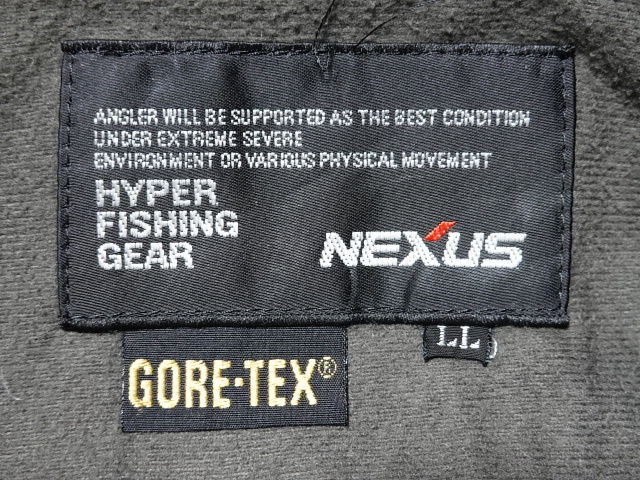 ■0215■ゴアテックス GORE-TEX シマノ SHIMANO NEXUS 中綿 ジャケット LL 黒 大きいサイズ●_画像2