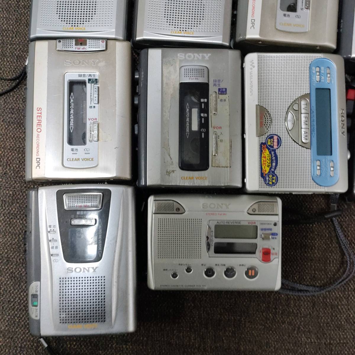 テープレコーダージャンクTCM-400 TCM-500 まとめ売り SONY 他 17台_画像4