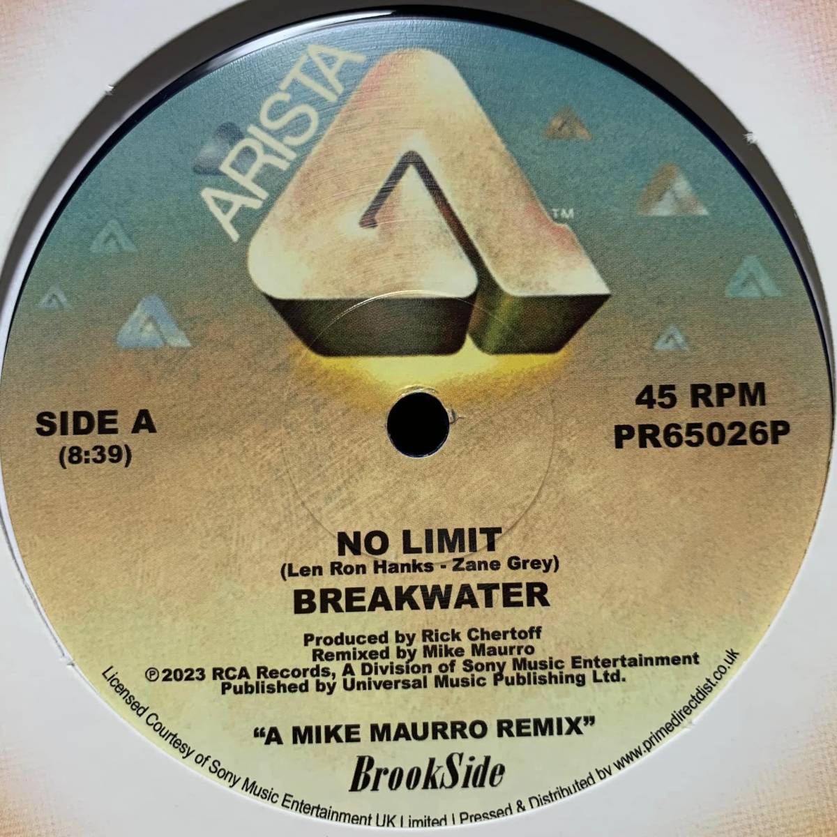 新品!!◆ Breakwater - No Limit (A Mike Maurro Remix) 8:39分◆12inch UK盤 の画像1