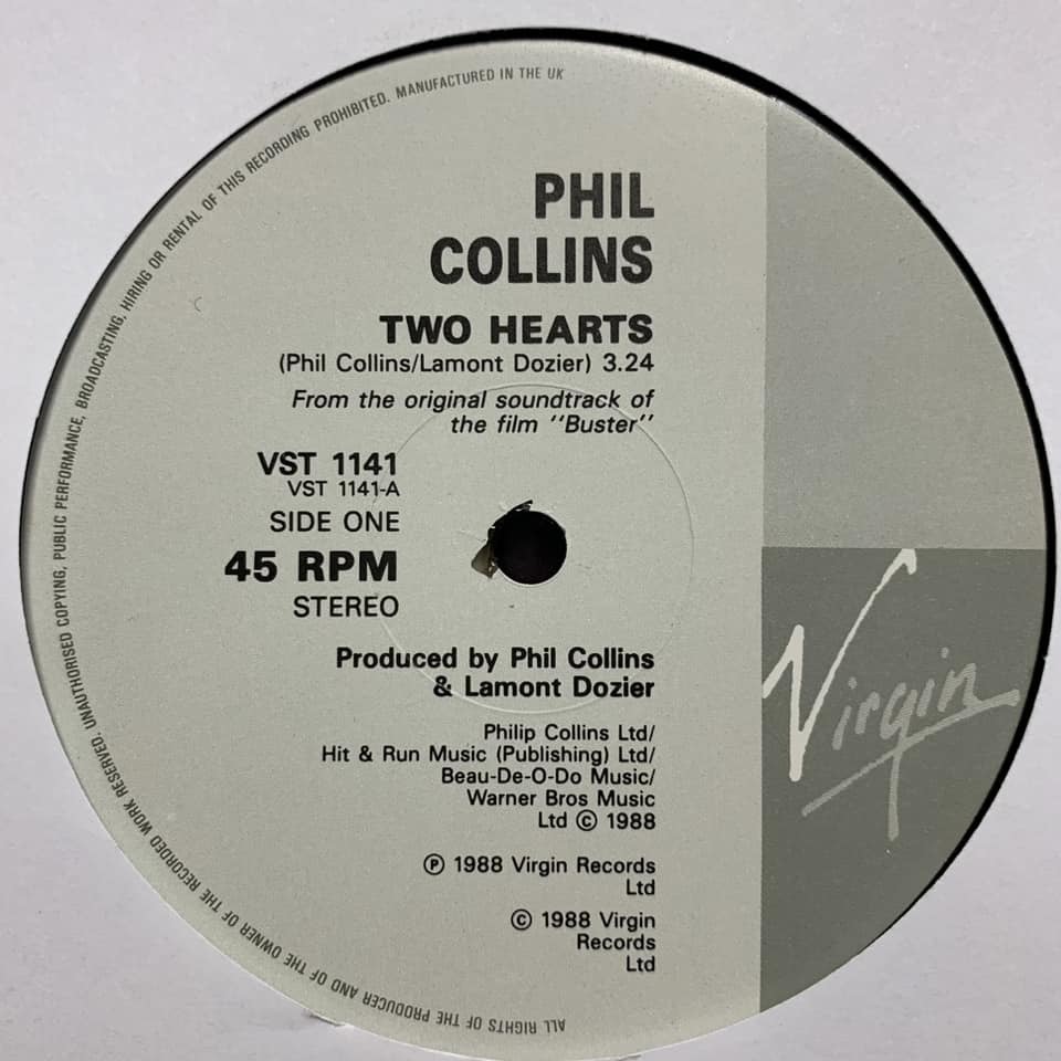 ◆Phil Collins - Two Hearts ◆12inch UK盤 ディスコ ベストヒットUSA系!!_画像3