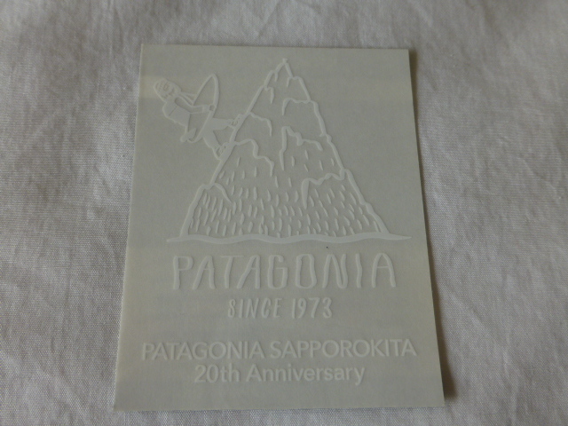 patagonia PATAGONIA SAPPOROKITA 20th Anniversary memory sticker Anniversary Patagonia PATAGONIA Sapporo north 2014