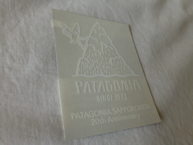 patagonia PATAGONIA SAPPOROKITA 20th Anniversary memory sticker Anniversary Patagonia PATAGONIA Sapporo north 2014