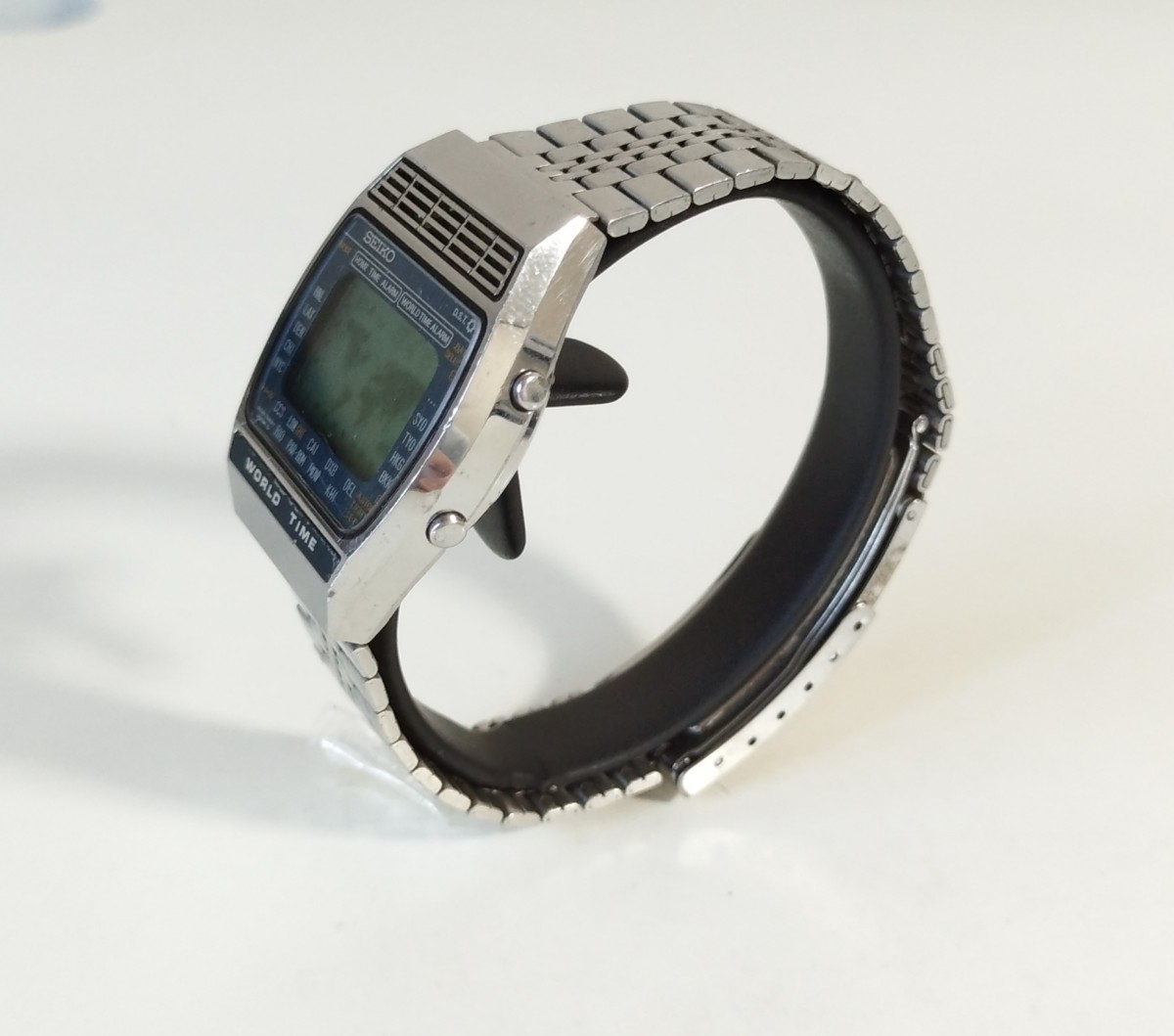 ジャンク　SEIKO　セイコー　ワールドタイム　アトラス　LC　クォーツ　 クロノグラフ　アラーム　デジタル　腕時計　_画像6