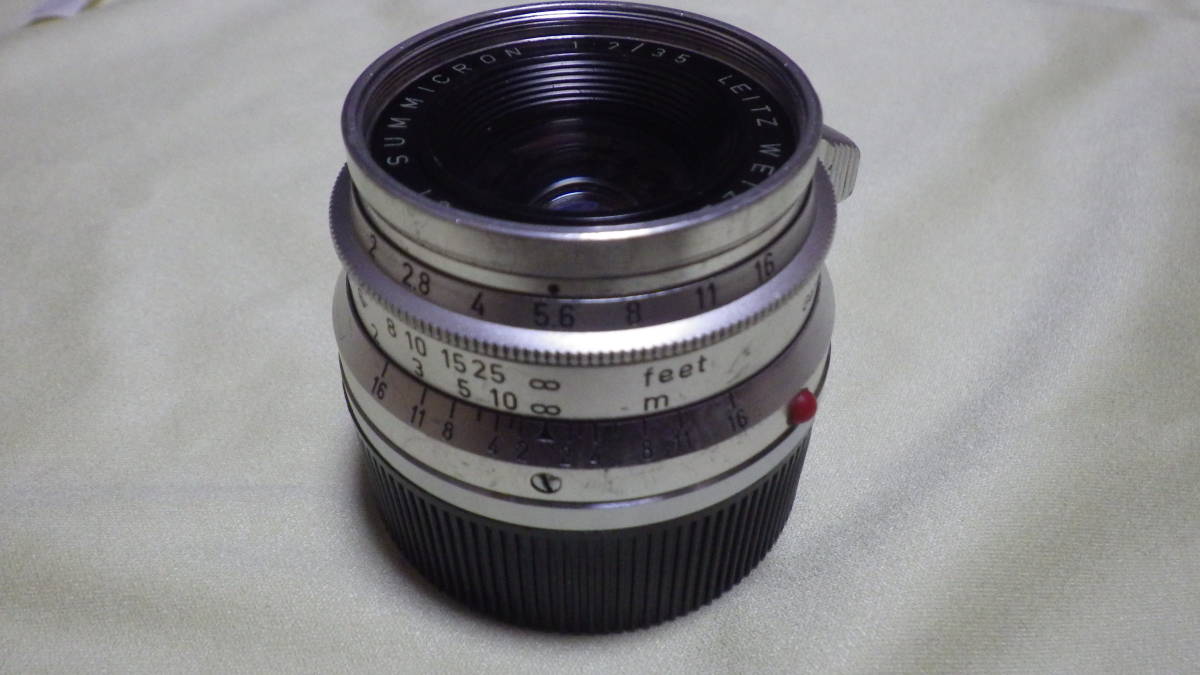 【さらに値下げ】LEICA SUMMICRON 35mm f2.0 8枚玉 8elements ライカ Mマウント ズミクロン 初期型 1631451