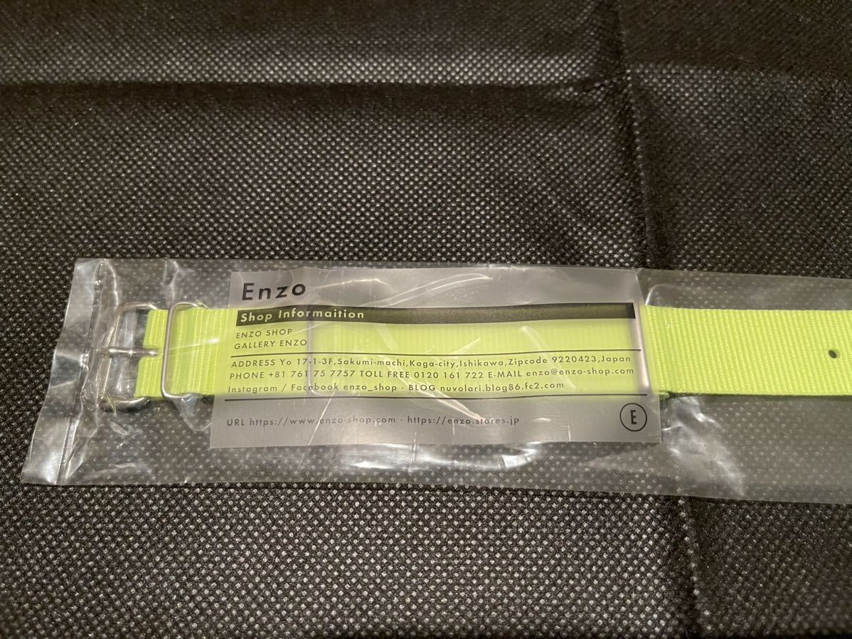 ENZO SHOP special order new goods unopened 20MM SS CLASSIC NATO STRAP NEON LIME strap wristwatch belt neon lime 