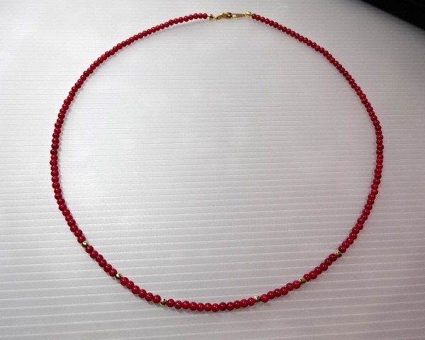 K18 red .. necklace 