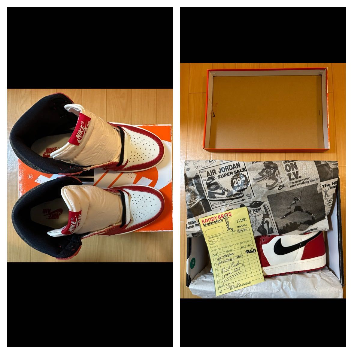 27cm NIKE AIR JORDAN 1 RETRO HIGH OG LOST & FOUND/CHICAGO 27cm NIKE AIR JORDAN 1 RETRO HIGH OG LOST & FOUND/CHICAGO