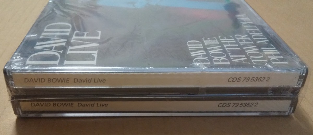 稀少 新品未開封2CD UK EMI盤Sound + Visionシリーズ David Live (David Bowie At The Tower Philadelphia) EMI CDP 79 5363 2_画像3